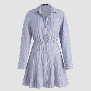 NWT Striped Button-Down Dress